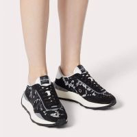 Valentino Lacerunner Sneakers with VLogo Unisex Lace and Mesh Black/Green