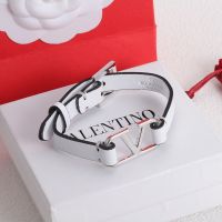 Valentino VLogo Signature Bracelet In Calfskin White